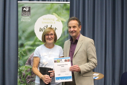 Volunteer Susan Rimmer and our President, Chris Davies at the Supporters Day 2022