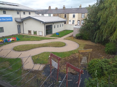 A community centre garden