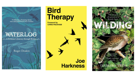 Waterlog, Bird Therapy, Wilding Book Covers