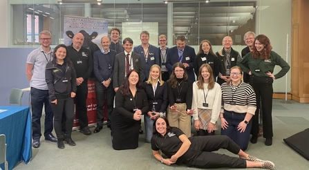 Teams from North West Wildlife Trusts in parliament