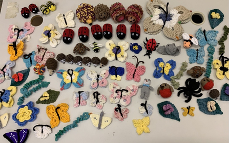 Knitted creatures sent in by locals