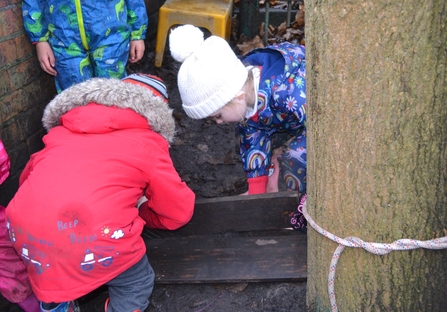 Working with wooden planks