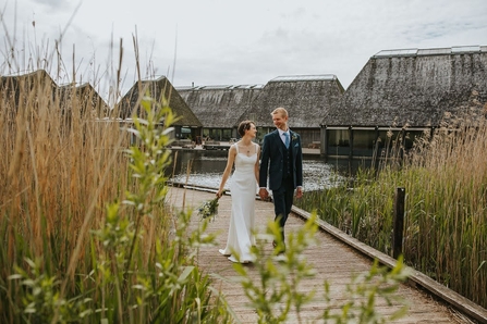 Beth and Iain's spring wedding at Brockholes