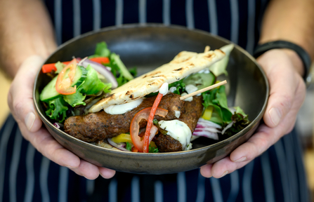 Kofta flat bread