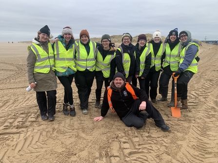 Head office team on Sand Dunes Tree planting 2024