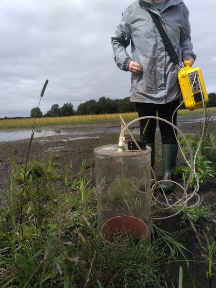 A chamber for measuring greenhouse gas emissions