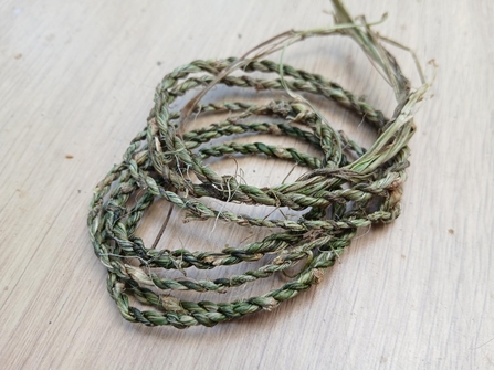 Handmade nettle cordage