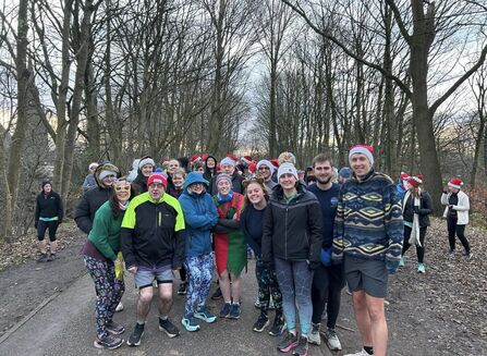 Christmas Park Run 2025 group