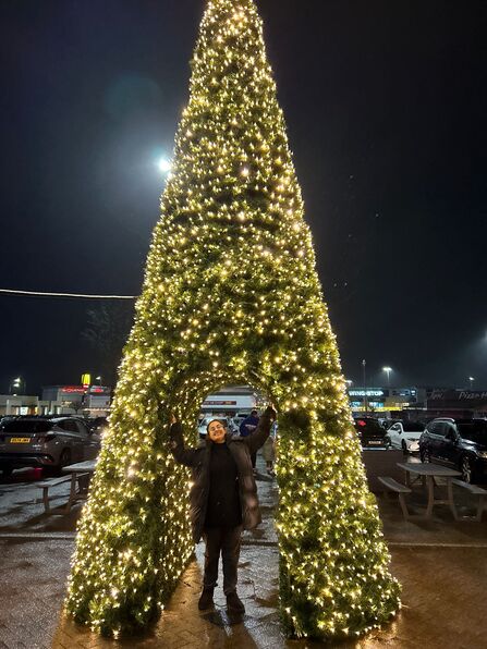 Christmas light walk at RHS gardens