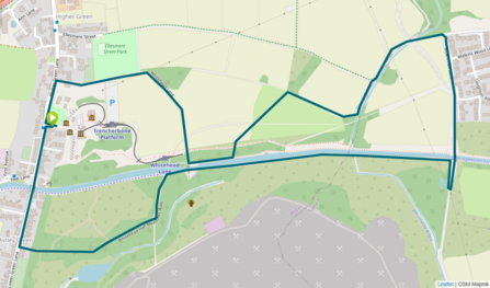 Astley Colliery Loop map