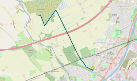 Mossland Poetry Trail map