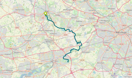 Carbon Trail map