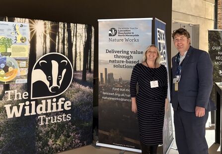 Tom Burditt and Claire Louise Chapman at the IPBES conference