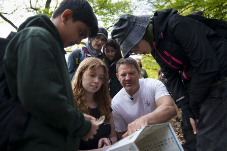 Steve Backshall identifies trees with BMHC Scouts