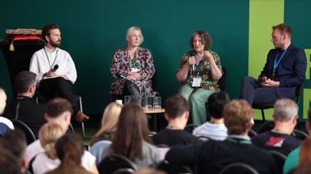 'No Planet No Play' panel discussion BASIS Conference 03.06.26 Photo credit BASIS
