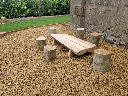 Log furniture - School Gounds 
