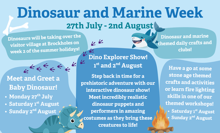 Dinosaur and Marine Week at Brockholes