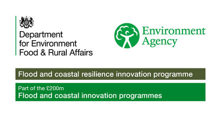 Defra and EA funder logo Our future Coast