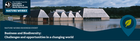 An image of Brockholes Nature Reserve by Ioana Marinescu, overlaid with the event title