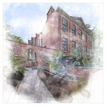 Rock Hall Terrace view - concept sketch