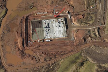 Brockholes under construction 