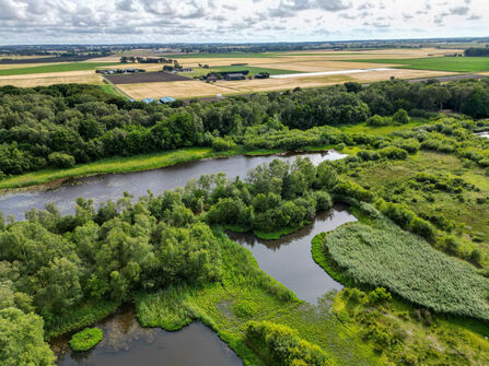 Aerial shot of Mere Sands Wood 