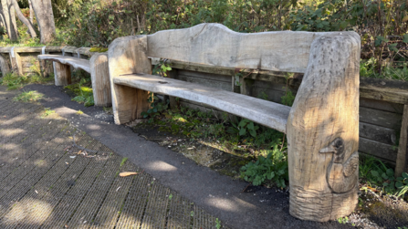 Moses Gate Country Park bench