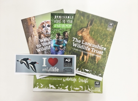 The membership pack for new members of Lancashire Wildlife Trust
