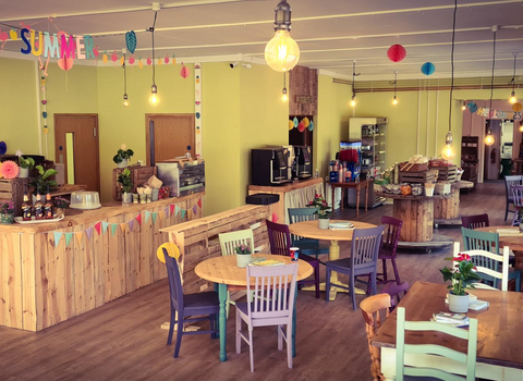 The cafe at Mere Sands Wood is ready to welcome visitors