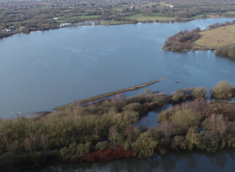 Pennington Flash, Flashes Festival of Nature, aerial image