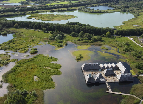 An aerial view of Brockholes